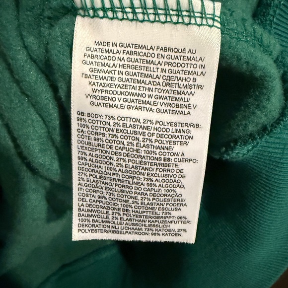 The North Face Hoodie Green Men's Size L - Picture 5 of 5